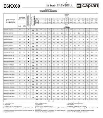 Скважинные насосы Caprari E6KX60 из нержавеющей стали Скважинные насосы Caprari E6KX60 из нержавеющей стали