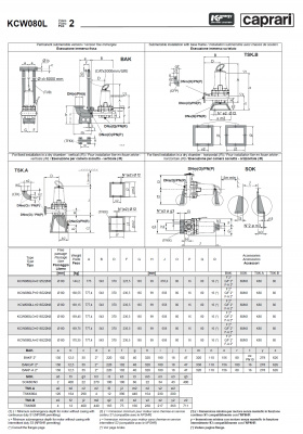 Погружные канализационные элктронасосы Caprari KCW080L Погружные канализационные элктронасосы Caprari KCW080L