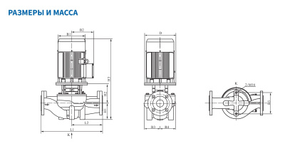 Центробежный насос инлайн Purity PTD100-52/2 (N)