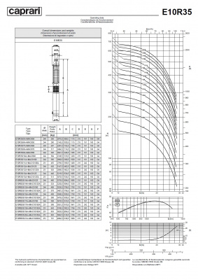 Погружные электродвигатели Caprari MAC E10R35 Погружные электродвигатели Caprari MAC E10R35