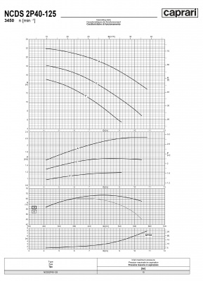 Одноступенчатые горизонтальные центробежные насосы Caprari NCDS 2P40-125 3450 Одноступенчатые горизонтальные центробежные насосы Caprari NCDS 2P40-125 3450