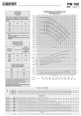 Горизонтальные многоступенчатые насосы высокого давления Caprari PM 100 2000 Горизонтальные многоступенчатые насосы высокого давления Caprari PM 100 2000