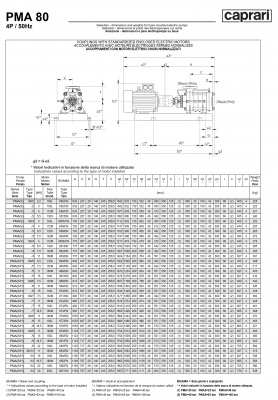 Горизонтальные многоступенчатые насосы высокого давления Caprari PMA 80 3500 Горизонтальные многоступенчатые насосы высокого давления Caprari PMA 80 3500