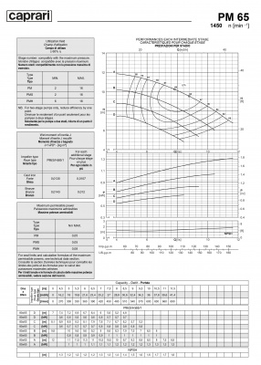 Горизонтальные многоступенчатые насосы высокого давления Caprari PM 65 1450 Горизонтальные многоступенчатые насосы высокого давления Caprari PM 65 1450