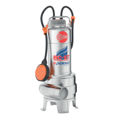 Погружной фекальный дренажный насос Pedrollo BC 15/50 -ST из нержавеющей стали с двухканальным рабочим колесом Погружной фекальный дренажный насос Pedrollo BC 15/50 -ST из нержавеющей стали с двухканальным рабочим колесом