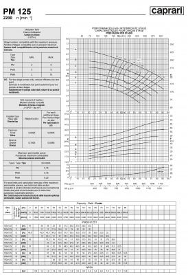 Горизонтальные многоступенчатые насосы высокого давления Caprari PM 125 2200 Горизонтальные многоступенчатые насосы высокого давления Caprari PM 125 2200