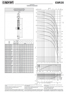 Погружные электродвигатели Caprari MAC E8R35 Погружные электродвигатели Caprari MAC E8R35