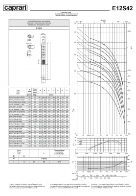 Погружные электродвигатели Caprari MAC E12S42 Погружные электродвигатели Caprari MAC E12S42