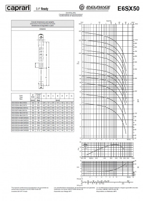 Скважинные насосы Caprari E6SX50 из нержавеющей стали Скважинные насосы Caprari E6SX50 из нержавеющей стали