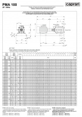 Горизонтальные многоступенчатые насосы высокого давления Caprari PMA 100 1750 Горизонтальные многоступенчатые насосы высокого давления Caprari PMA 100 1750