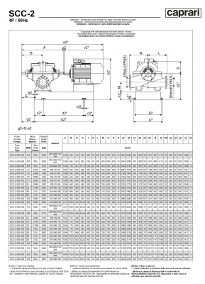 Горизонтальные насосы двустороннего входа Caprari SCC-2-350-400 1450 Горизонтальные насосы двустороннего входа Caprari SCC-2-350-400 1450