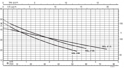 Поверхностный самовсасывающий одноступенчатый насос Calpeda NGLM 2/80 Поверхностный самовсасывающий одноступенчатый насос Calpeda NGLM 2/80