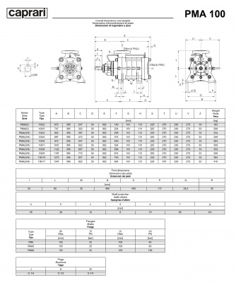 Горизонтальные многоступенчатые насосы высокого давления Caprari PMA 100 1450 Горизонтальные многоступенчатые насосы высокого давления Caprari PMA 100 1450