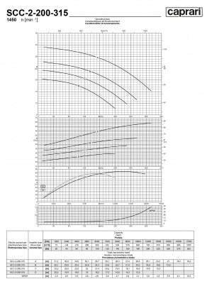 Горизонтальные насосы двустороннего входа Caprari SCC-2-200-315 1450 Горизонтальные насосы двустороннего входа Caprari SCC-2-200-315 1450