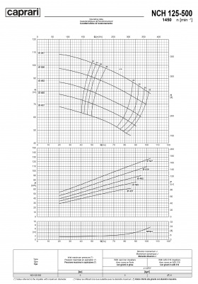 Одноступенчатые горизонтальные центробежные насосы Caprari NCH 125-500 1450 Одноступенчатые горизонтальные центробежные насосы Caprari NCH 125-500 1450