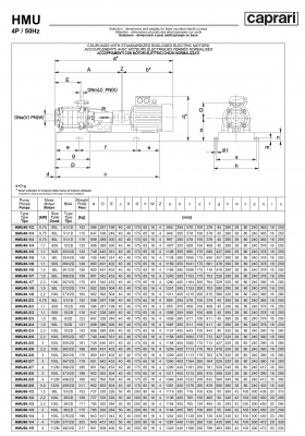 Горизонтальные секционные насосы высокого давления Caprari NMU 2650 Горизонтальные секционные насосы высокого давления Caprari NMU 2650
