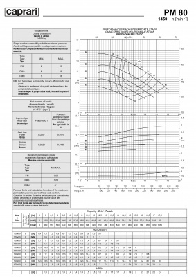 Горизонтальные многоступенчатые насосы высокого давления Caprari PM 80 1450 Горизонтальные многоступенчатые насосы высокого давления Caprari PM 80 1450
