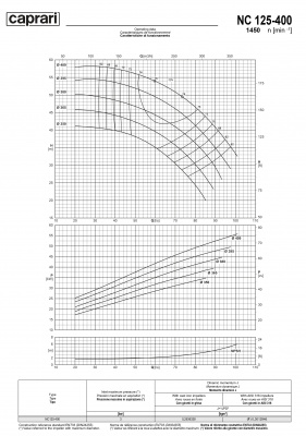 Одноступенчатые горизонтальные центробежные насосы Caprari NC 125-400 1450 Одноступенчатые горизонтальные центробежные насосы Caprari NC 125-400 1450