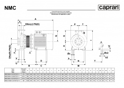 Поверхностные одноступенчатые консольно-моноблочные насосы Caprari NMC 80 2P Поверхностные одноступенчатые консольно-моноблочные насосы Caprari NMC 80 2P
