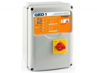 Пульт управления для одного погружного насоса Pedrollo QED 1-TRI Пульт управления для одного погружного насоса Pedrollo QED 1-TRI