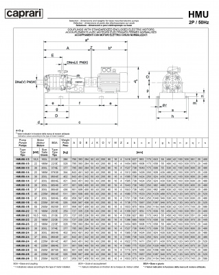 Горизонтальные секционные насосы высокого давления Caprari NMU 2650 Горизонтальные секционные насосы высокого давления Caprari NMU 2650