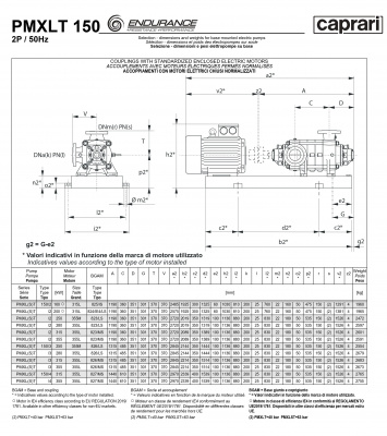 Горизонтальные секционные насосы высокого давления Caprari PMXLT 150 2900 из нержавеющей стали Горизонтальные секционные насосы высокого давления Caprari PMXLT 150 2900 из нержавеющей стали