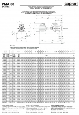 Горизонтальные многоступенчатые насосы высокого давления Caprari PMA 80 1450 Горизонтальные многоступенчатые насосы высокого давления Caprari PMA 80 1450
