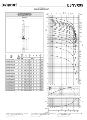 Скважинные насосы Caprari E8NVX95 из нержавеющей стали Скважинные насосы Caprari E8NVX95 из нержавеющей стали