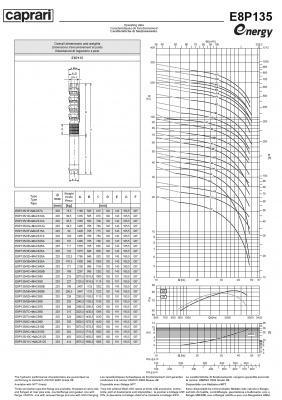 Скважинные насосы Caprari E8P135 из чугуна Скважинные насосы Caprari E8P135 из чугуна