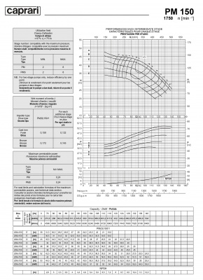 Горизонтальные многоступенчатые насосы высокого давления Caprari PM 150 1750 Горизонтальные многоступенчатые насосы высокого давления Caprari PM 150 1750