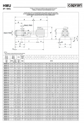 Горизонтальные секционные насосы высокого давления Caprari NMU 2400 Горизонтальные секционные насосы высокого давления Caprari NMU 2400