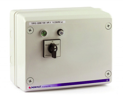 Пульт управления для 4х дюймовых погружных насосов Pedrollo с датчиками уровня QSM 150 Пульт управления для 4х дюймовых погружных насосов Pedrollo с датчиками уровня QSM 150