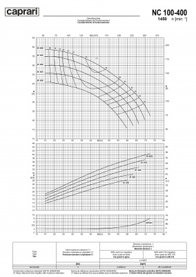Одноступенчатые горизонтальные центробежные насосы Caprari NC 100-400 1450 Одноступенчатые горизонтальные центробежные насосы Caprari NC 100-400 1450