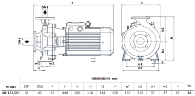 Центробежный насос Purity PSTG-R5 40-125/22