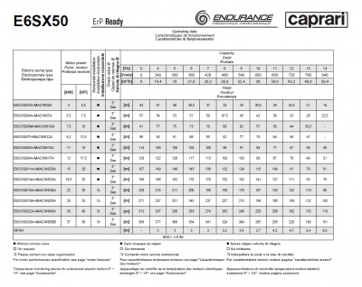 Скважинные насосы Caprari E6SX50 из нержавеющей стали Скважинные насосы Caprari E6SX50 из нержавеющей стали