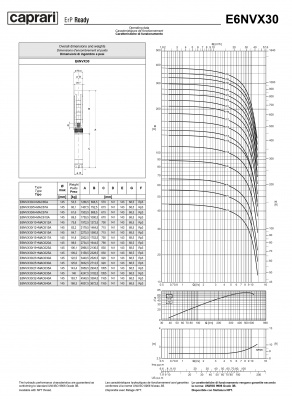 Скважинные насосы Caprari E6NVX30 из нержавеющей стали Скважинные насосы Caprari E6NVX30 из нержавеющей стали