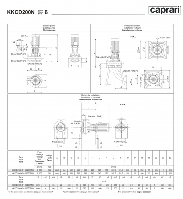 Сухая установка фекального насоса Caprari K-KOMPACT 6 DN 200 KKCD200N Сухая установка фекального насоса Caprari K-KOMPACT 6 DN 200 KKCD200N