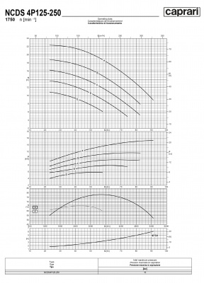 Одноступенчатые горизонтальные центробежные насосы Caprari NCDS 4P125-250 1750 Одноступенчатые горизонтальные центробежные насосы Caprari NCDS 4P125-250 1750