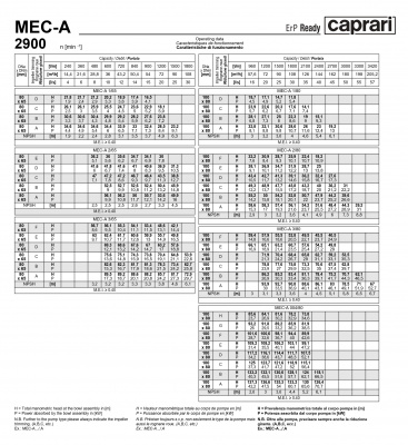 Горизонтальные одноступенчатые насосы Caprari MEC-A 2900