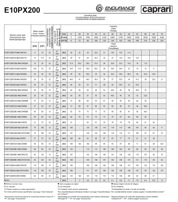Скважинные насосы Caprari E10PX200 из нержавеющей стали Скважинные насосы Caprari E10PX200 из нержавеющей стали