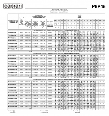 Вертикальные полупогружные насосы Caprari P6P45 Вертикальные полупогружные насосы Caprari P6P45