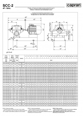 Горизонтальные насосы двустороннего входа Caprari SCC-2-350-350 1450 Горизонтальные насосы двустороннего входа Caprari SCC-2-350-350 1450