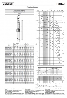 Погружные электродвигатели Caprari MAC E8R40 Погружные электродвигатели Caprari MAC E8R40