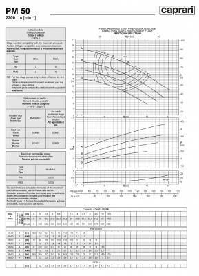 Горизонтальные многоступенчатые насосы высокого давления Caprari PM 50 2200 Горизонтальные многоступенчатые насосы высокого давления Caprari PM 50 2200