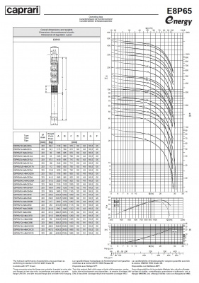Погружные электродвигатели Caprari MAC E8P65 Погружные электродвигатели Caprari MAC E8P65