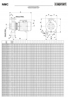 Поверхностные одноступенчатые консольно-моноблочные насосы Caprari NMC 32L 2P Поверхностные одноступенчатые консольно-моноблочные насосы Caprari NMC 32L 2P