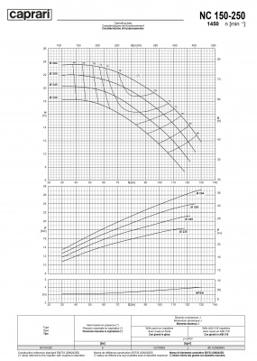 Одноступенчатые горизонтальные центробежные насосы Caprari NC 150-250 1450 Одноступенчатые горизонтальные центробежные насосы Caprari NC 150-250 1450