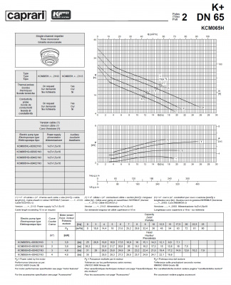 Погружные канализационные элктронасосы Caprari KCM065H Погружные канализационные элктронасосы Caprari KCM065H