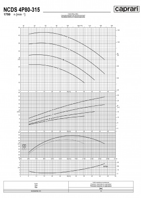 Одноступенчатые горизонтальные центробежные насосы Caprari NCDS 4P80-315 1750 Одноступенчатые горизонтальные центробежные насосы Caprari NCDS 4P80-315 1750
