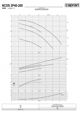 Одноступенчатые горизонтальные центробежные насосы Caprari NCDS 2P40-200 3450 Одноступенчатые горизонтальные центробежные насосы Caprari NCDS 2P40-200 3450